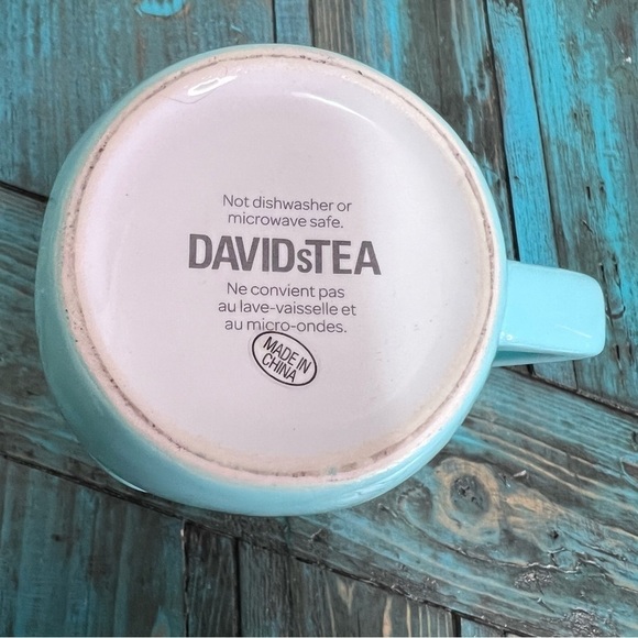 David’s Tea Ceramic Blue Mason Jar Mug - Picture 4 of 7